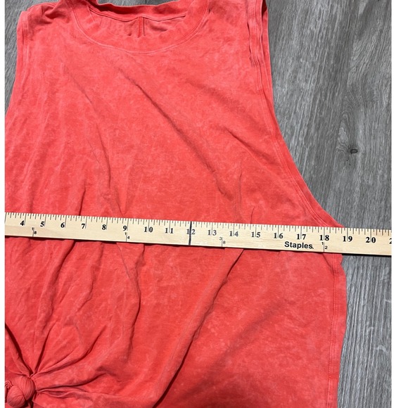 Lululemon Coral Tie Dye‎ Muscle Tank Top Women's L - Picture 4 of 5